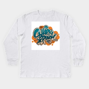 Shark Punch - Graffiti logo Kids Long Sleeve T-Shirt